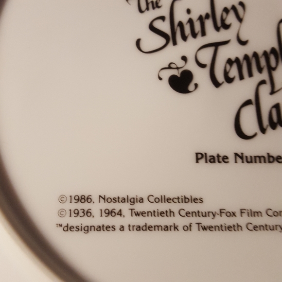 Shirley Temple Collector's Plate - Picture 4 of 8